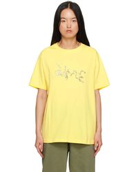 Dime - T-shirt jaune à logo modifié - Lyst