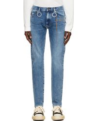 Mastermind Japan Two-way Stretch Selvedge Denim Trousers - Blue