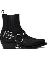 Ganni - Low Cut Western Chelsea Boots - Lyst