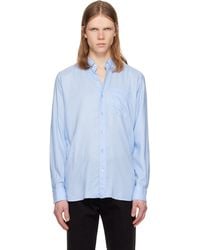 Tom Ford - Fluid Gabardine Slim Fit Shirt - Lyst
