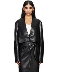 Nanushka - Aidula Vegan Leather Blazer - Lyst