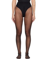 Wolford - Individual 10 Back Seam Tights - Lyst