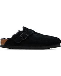 Birkenstock - Narrow Boston Shearling Loafers - Lyst