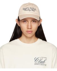 Sporty & Rich Sportyrich 'country Club' Cap - Natural