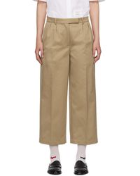 Thom Browne - Beige Relaxed Trousers - Lyst