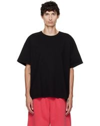 Les Tien - Heavyweight Binded Neck Oversized T-Shirt - Lyst