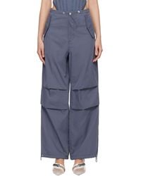Dion Lee - Toggle-Fastening Wide-Leg Trousers - Lyst