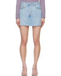Levi's - ブルー Icon ミニスカート - Lyst