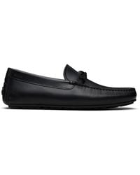 BOSS - Bow-Trim Driver Loafers - Lyst