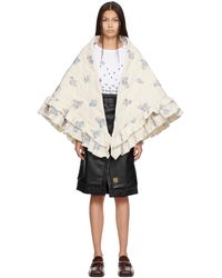 Martine Rose - Off- Double Frill Scarf - Lyst