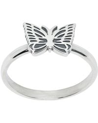 Needles - Silver Papillon Ring - Lyst