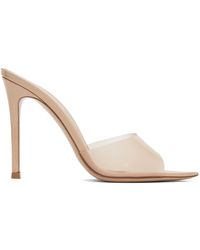 Gianvito Rossi Elle 105 Heeled Sandals - Natural