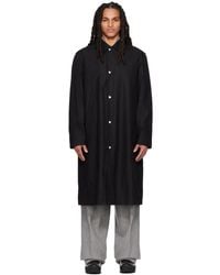 Jil Sander - Black Printed Coat - Lyst