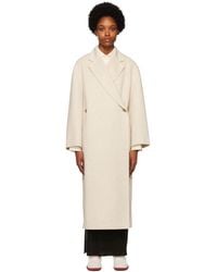 By Malene Birger - Off- Ayvian Double-breasted Coat - Lyst