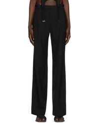 Dion Lee - Lingerie Wool Trousers - Lyst