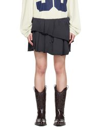 Acne Studios - Fleece Mini Skirt - Lyst