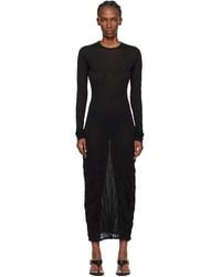 TOTEME - Crinkled Knit Long-Sleeve Midi Dress - Lyst