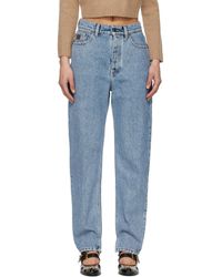 Chloé - High-Rise Tapered Jeans - Lyst
