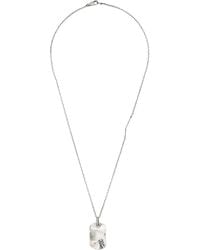 Title Of Work - Dog Tag Suture Necklace - Lyst