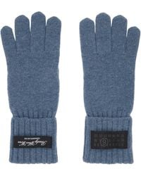 MM6 by Maison Margiela - Wool-Blend Knit Gloves - Lyst