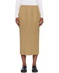 Proenza Schouler - Khaki Ryanne Midi Skirt - Lyst