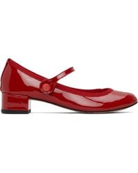 Repetto - Chaussures Charles Ix À Talon Rose Rouges - Lyst
