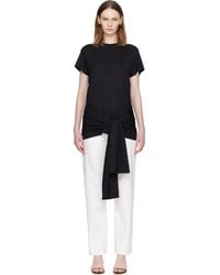 TOTEME - Tie-Waist Jersey T-Shirt - Lyst