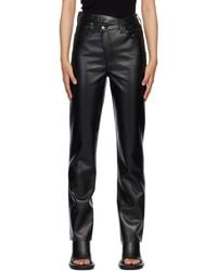 Agolde - Ae Criss Cross Leather Pants - Lyst