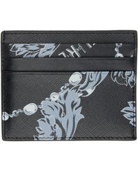 Versace - Black Chain Couture Card Holder - Lyst