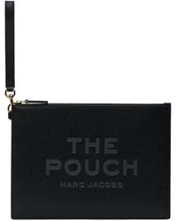 Marc Jacobs - Grande pochette 'the pouch' noire en cuir - Lyst