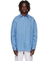 Acne Studios - ブルー ボタンアップシャツ - Lyst