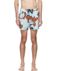 Paul Smith - 'Shadow Floral' Swim Shorts - Lyst