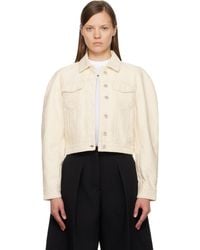 Jacquemus - Off- 'The Ovalo De-Nîmes' Denim Jacket - Lyst