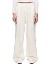 Skims - Off- Cotton Jersey Wide Leg Lounge Pants - Lyst