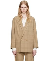 Lemaire - Brown Workwear Blazer - Lyst