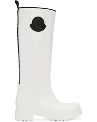 Moncler White Rubber Ginger Tall Boots