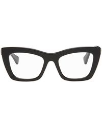 Bottega Veneta - Black Cat-eye Glasses - Lyst