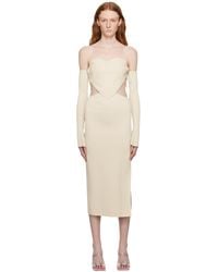 Mach & Mach - Heart Midi Dress - Lyst
