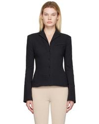 Jacquemus - Black Le Papier 'la Veste Crema' Blazer - Lyst