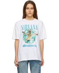 R13 Nirvana 'nevermind' Oversized T-shirt - Blue