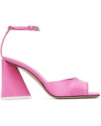 The Attico - Sandales à talon bottier piper roses - Lyst