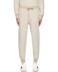 Theory - Beige & White Alcos Lounge Pants - Lyst