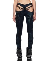 MASHA POPOVA - Bows Front Twist Cut-Out Leggings - Lyst