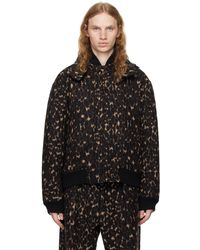 Engineered Garments - Insulated Leopard Bomber Jacket - Lyst