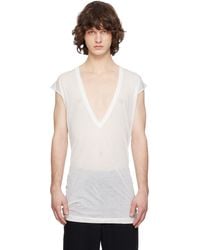Rick Owens - Off- Temple Dylan T-Shirt - Lyst