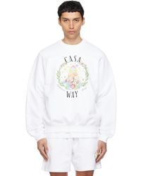 CASABLANCA - 'Casa Way' Crew Neck Sweatshirt - Lyst