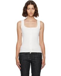 Courreges - 90's Rib Zipped Tank Top - Lyst