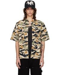Amiri - マルチカラー Repeat Palm デニムシャツ - Lyst