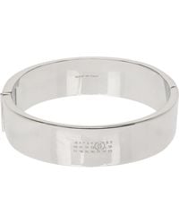 MM6 by Maison Margiela - Engraved-Logo Bracelet - Lyst