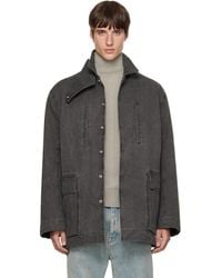 Rick Owens - Tower Collared Mac Jacket - Lyst
